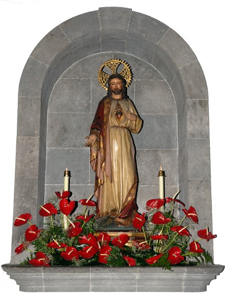 16-Corazon_Jesus_2010_01.jpg - Imagen del Sagrado Corazón de Jesús. Anónimo. Realizada en el primer tercio del Siglo XX. Procede de Olot.
